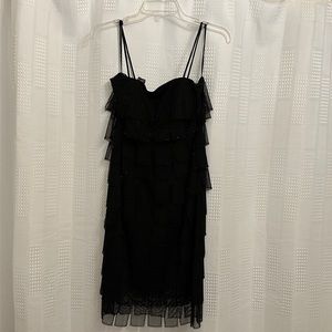 Size 4 adorable beaded dress black